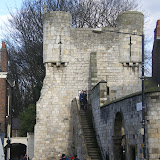 Its quite a nice day today - the sun is putting in an appearance - People are on the  Wall