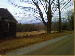 The School house with Vermont in the distance