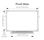 Skizze der Frontansicht vom SMART Board Skizze der Frontansicht vom SMART Board