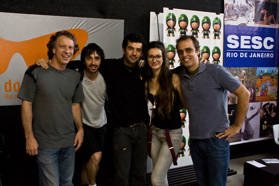 Renato Ciasca, Julio Andrade, Gustavo Machado, Marina Previato e Beto Brant