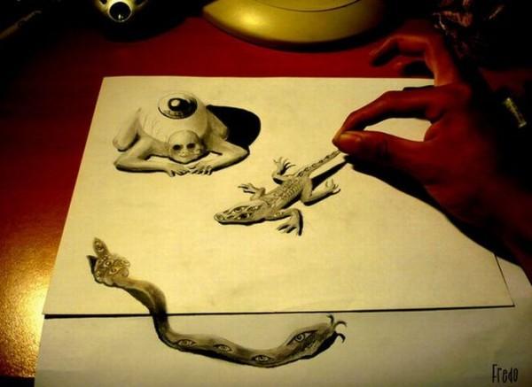 dibujos en 3D dibujos en 3D