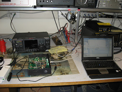 Test setup with USRP, WBX and GNU Radio