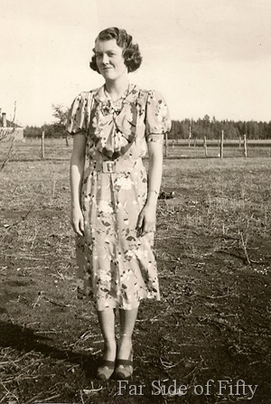 Evelyn Abbott  at the farm