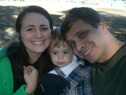 Family photo at the track