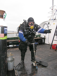 Woz going diving with a scooter