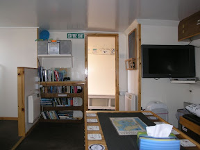 Saloon again - wide screen TV, DVD library, a plethora of books and a stereo for your music.