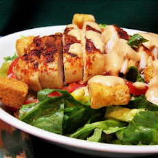 Southwestern Chicken Caesar Salad With Chipotle Dressing