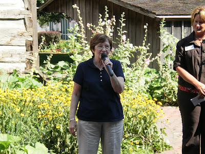 Lt. Governor Patty Judge speaks to residents in Pella Wednesday.