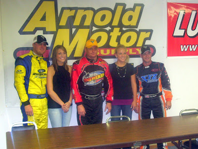 Top Three Finishers at Races Thursday Evening