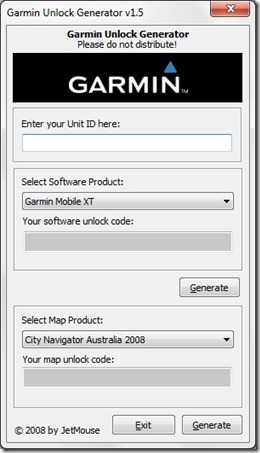 Garmin unlok