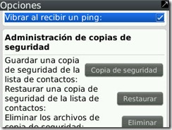 opciones
