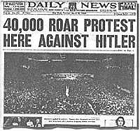 Balkenüberschrift der Titelseite der New York Daily News