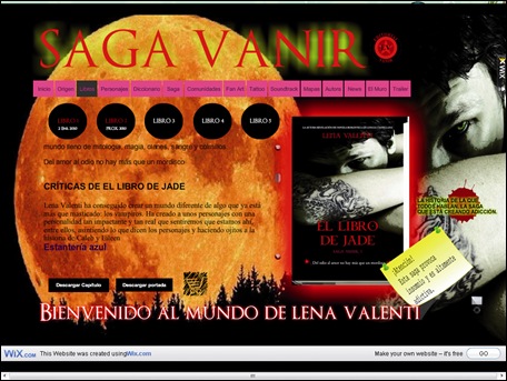 estantería azul en saga vanir