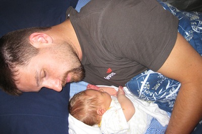Emmett Ian Malan 168- asleep with Daddy