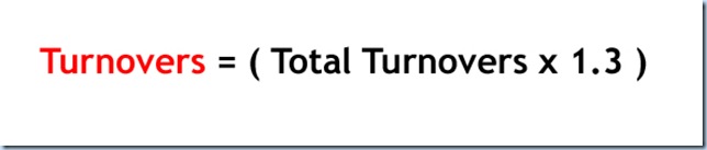 Stat Formula -- Gestalt Offense (turnovers)