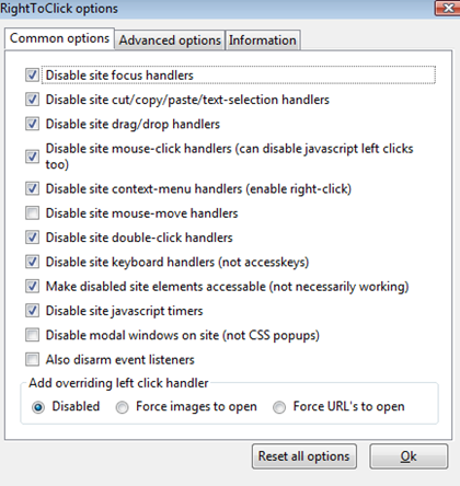 righttoclick firefox add-on