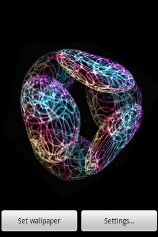 無料个人化Appの3Dのカラフルなリング|記事Game