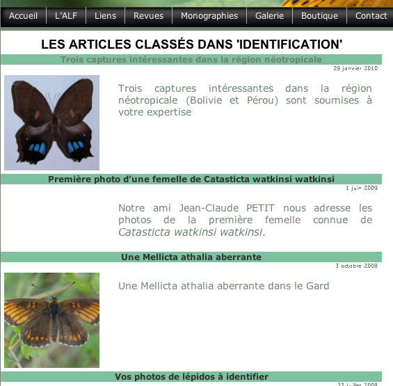 18. Les articles classés dans "Identification"