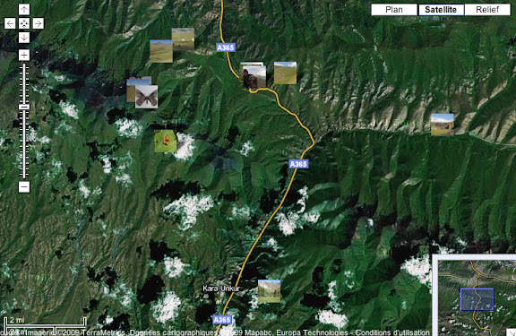 Été 2006 : Expédition au Kyrgyzistan - Localisation des photos : Dolon Pass (au Nord), Kichi-Kara-Kuchur (à l'Est) et Kara Unkur (au Sud).