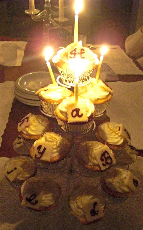 Cupcakes with candles