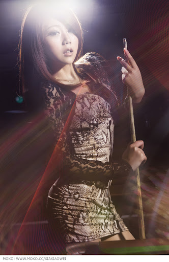 Playing Pool with Xia Xiao Wei