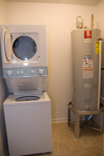 Inside the utility closet