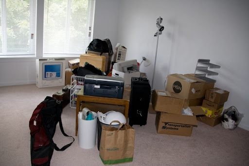 About a third of my stuff. Fencing bag is on the left.