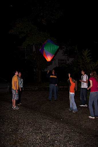 They also release balloons with a small flame in them. We saw at least 5 other ones when we launched this one.
