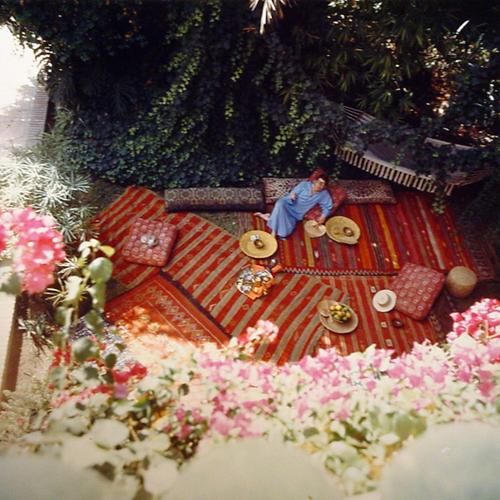 Yves Saint Laurent in a garden, 1986.jpg