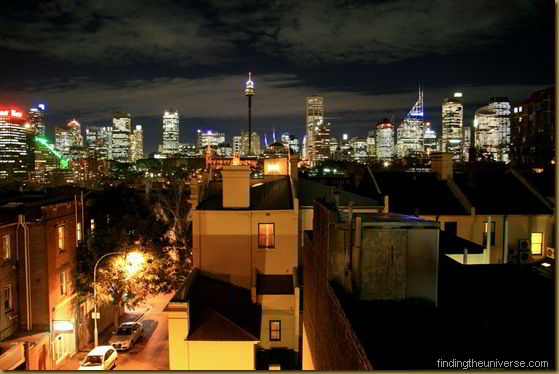Sydney CBD at night