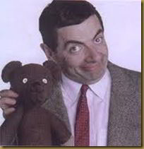 Mr. Bean and teddy