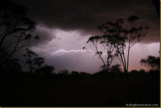Lightning over Kalgoorie Boulder