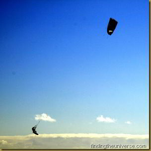 Kite surfer off the Western Australian coast