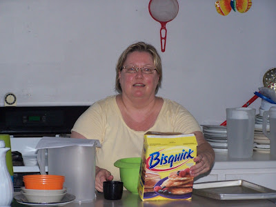 Mrs Bonnie takes a break to feed the team