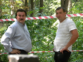 Директор фирмы-подрядчика "Паркинг Плюс" Игорь Жданюк (слева) в отличном расположении духа