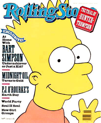 Portada del 28 de junio de 1990 en la famosa revista Rolling Stone