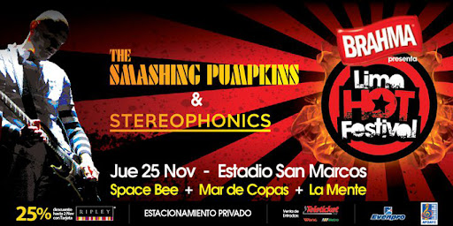 Lima Hot Festival: Smashing Pumpkins y Stereophonics en Lima Lima Hot Festival 2010
