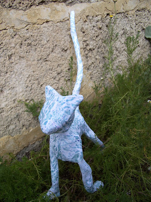 paper mache cat (liver cells, naphol green) paper mache cat (liver cells, naphol green)