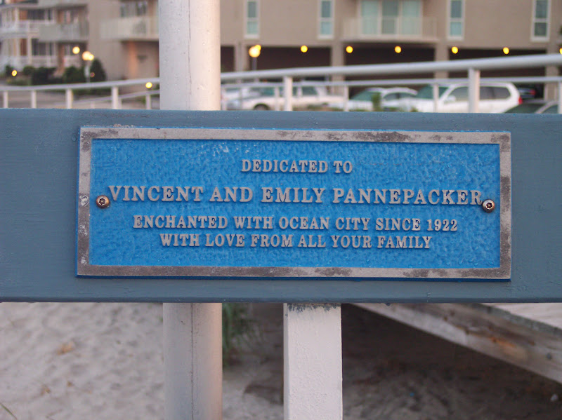 Dedicated toVincent and Emily PennepackerEnchanted with Ocean City since 1922With love from all your family
