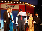 Closing night...Max (Gus Gordon) reads the horrible reviews.