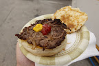 Cheeseburger with grilled onions from the Sunrise Cafe Express...mmmm!