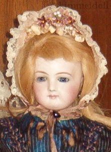 Antique bisque doll Jumeau French Fashion 1870s