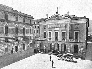 Il Teatro Civico in una foto del 1871