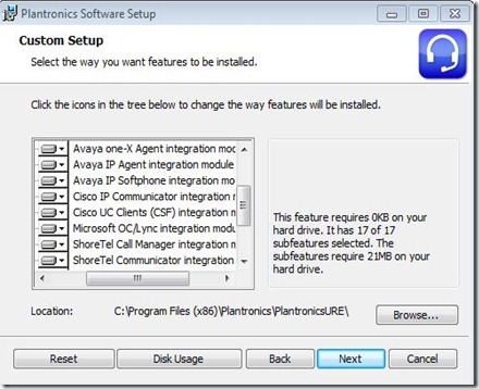 Plantronics - Software Install Plantronics - Software Install