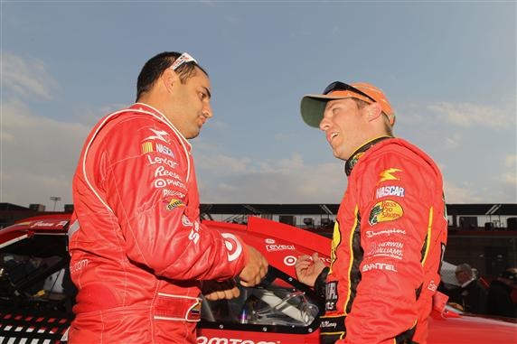 [2010 Auto Club Feb NSCS Juan Pablo Montoya and Jamie McMurray qualifying[2].jpg]