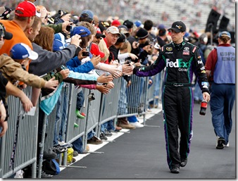 Denny and fans prerace