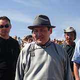 the Mongolian president - I shook his hand