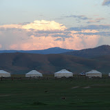 About an hour outside Tstetserleg  - this is the view from our ger
