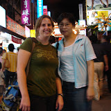 178 July 2006 Taipei, Taiwan me and Tina at Night Market.JPG
