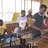Amakhosi Cultural Center in Bulawayo. 
I need to look up the name of this instrument! 
These students did a great job at an impromptu 
performance just for me!